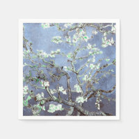 Van Gogh Almond Blossoms Steel Blue