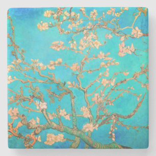 Van Gogh Almond Blossoms Stone Coaster
