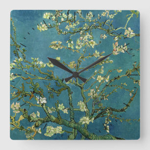 Van Gogh Almond Blossoms Timepiece Square Wall Clock