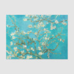 VAN GOGH Almond Blossoms Tissue Paper<br><div class="desc">"van gogh",  vincent,  "almond blossoms",  flowers,  "famous painting",  vintage,  "fine art",  floral,  blue</div>