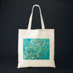 VAN GOGH Almond Blossoms Tote Bag<br><div class="desc">"van gogh",  vincent,  "almond blossoms",  flowers,  "famous painting",  vintage,  "fine art",  floral,  blue</div>