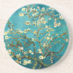 Van Gogh Almond Blossoms Tree Coaster
