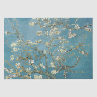 Van Gogh Almond Blossoms Turquoise Tissue Paper