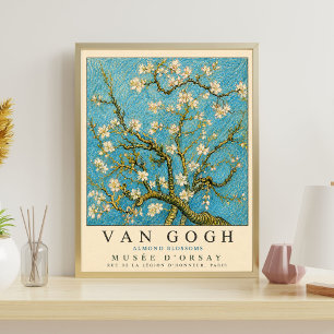 Van Gogh Almond Blossoms   Vintage Floral Museum Poster