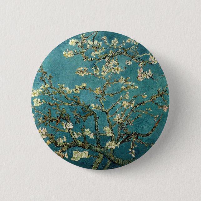 Van Gogh Almond Branches In Bloom 6 Cm Round Badge (Front)