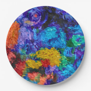 Van Gogh and Monet Inspired Paper Plates