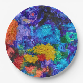 Van Gogh and Monet Inspired Paper Plates