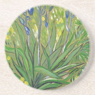 Van Gogh art Irises, acrylic reproduction Coaster