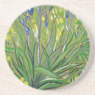 Van Gogh art Irises, acrylic reproduction Coaster