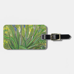 Van Gogh art Irises, acrylic reproduction Luggage Tag