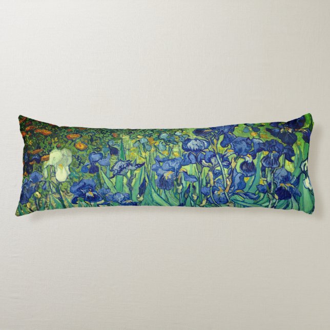 Van Gogh Art Irises Body Cushion (Front)