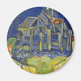 Van Gogh art reproduction, The Church at Auvers Magnet