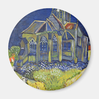 Van Gogh art reproduction, The Church at Auvers Magnet