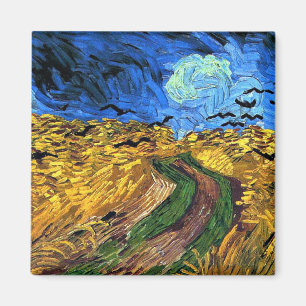 Van Gogh art: Wheatfield with Crows Magnet