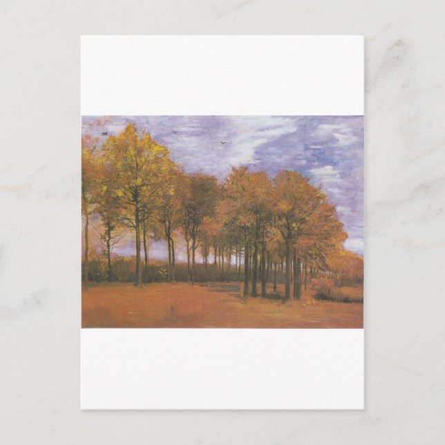 Van Gogh Autumn Fall Tree Leaves Destiny Postcard (Front)