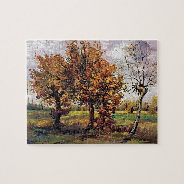 Van Gogh - Autumn Landscape With Four Trees Jigsaw Puzzle (Horizontal)