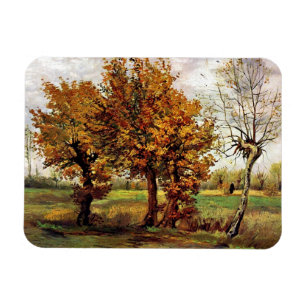 Van Gogh - Autumn Landscape With Four Trees Magnet