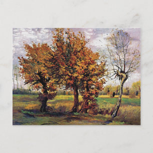 Van Gogh - Autumn Landscape With Four Trees Postcard