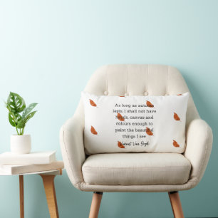 Van Gogh Autumn Quote Decor For Home Lumbar Cushion