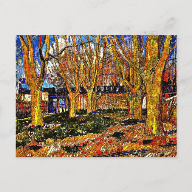 Van Gogh - Avenue of Plane Trees Postcard (Front)