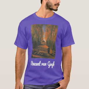 Van Gogh Avenue of Poplars in Autumn Retro Vintag T-Shirt