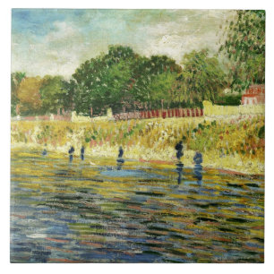Van Gogh Banks of the Seine (F293) Fine Art Tile