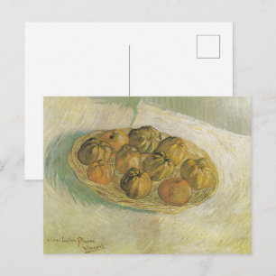 Van Gogh Basket of Apples - Classic Still Life Postcard