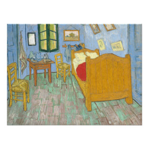 Van Gogh Bedroom in Arles - Classic Yellow & Blue Photo Print