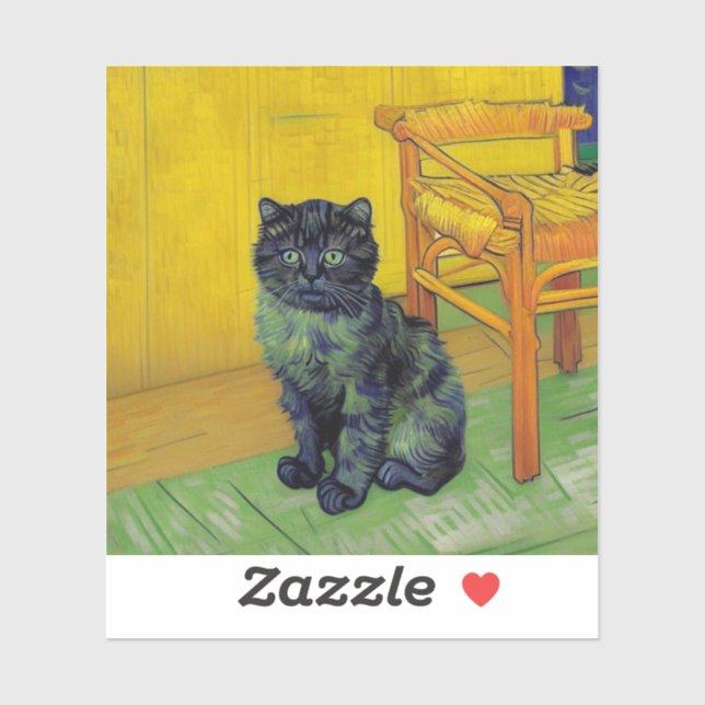 Van Gogh Black Cat (Sheet)