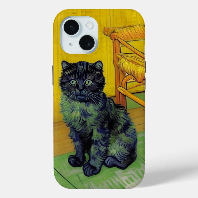 Van Gogh Black Cat Case-Mate iPhone Case (Back)