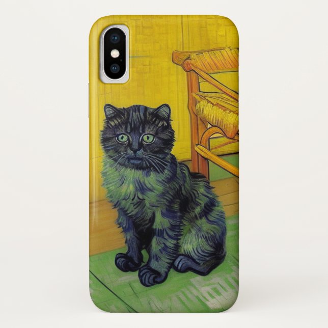 Van Gogh Black Cat Case-Mate iPhone Case (Back)