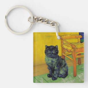 Van Gogh Black Cat Key Ring