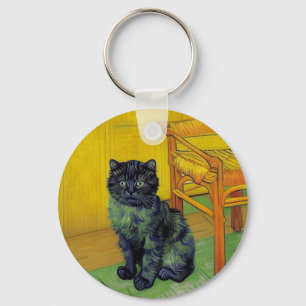 Van Gogh Black Cat Key Ring
