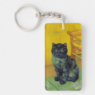 Van Gogh Black Cat Key Ring