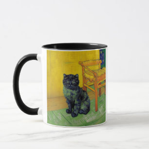 Van Gogh Black Cat Mug