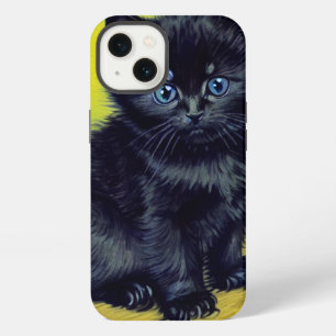 Van Gogh Black Cat Purple Flowers iPhone 13 Case