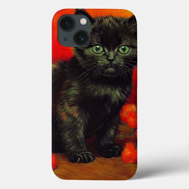Van Gogh Black Kitten Case-Mate iPhone Case (Back)