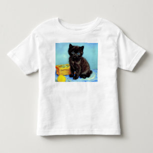 Van Gogh Black Kitten with Yarn Toddler T-Shirt