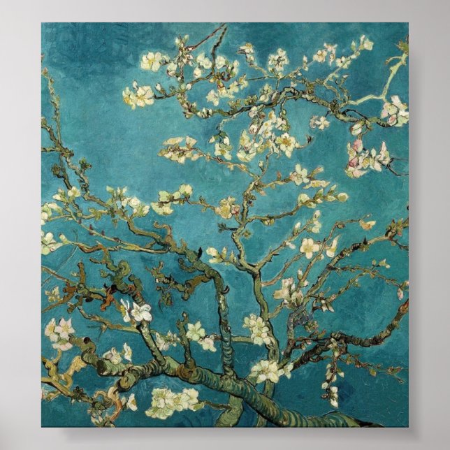Van Gogh - Blossoming Almond Tree Poster (Front)