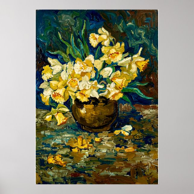 Van Gogh Bowl with Daffodils  Poster (Front)