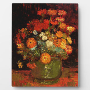 Van Gogh - Bowl with Zinnias Plaque