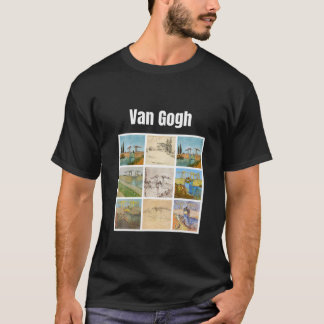 Van Gogh Bridge Art Modern Art Vintage Retro Graph T-Shirt