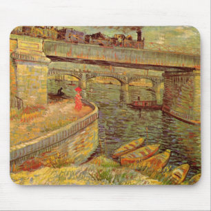 Van Gogh Bridges Across the Seine at Asnieres Mouse Pad
