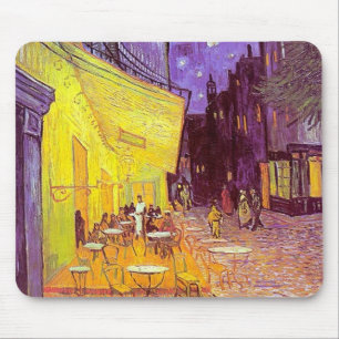 Van Gogh Cafe Impressionist Painting Mouse Pad