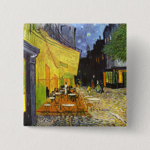 Van Gogh Cafe Terrace at Night 15 Cm Square Badge