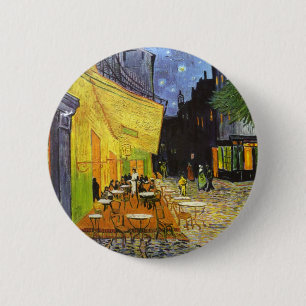 Van Gogh Cafe Terrace at Night 6 Cm Round Badge