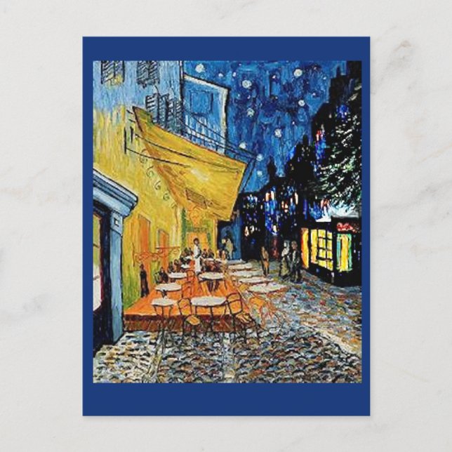 Van Gogh ,Cafe Terrace at Night, Art Post Card (Front)
