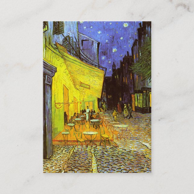 Van Gogh: Cafe Terrace at Night Business Card (Front)
