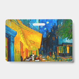 Van Gogh Café Terrace at Night ID Badge
