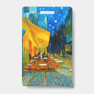 Van Gogh Café Terrace at Night ID Badge